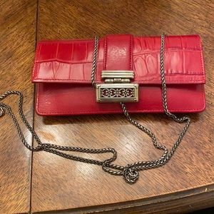 NWOT vintage Brighton wallet with silver removable strap